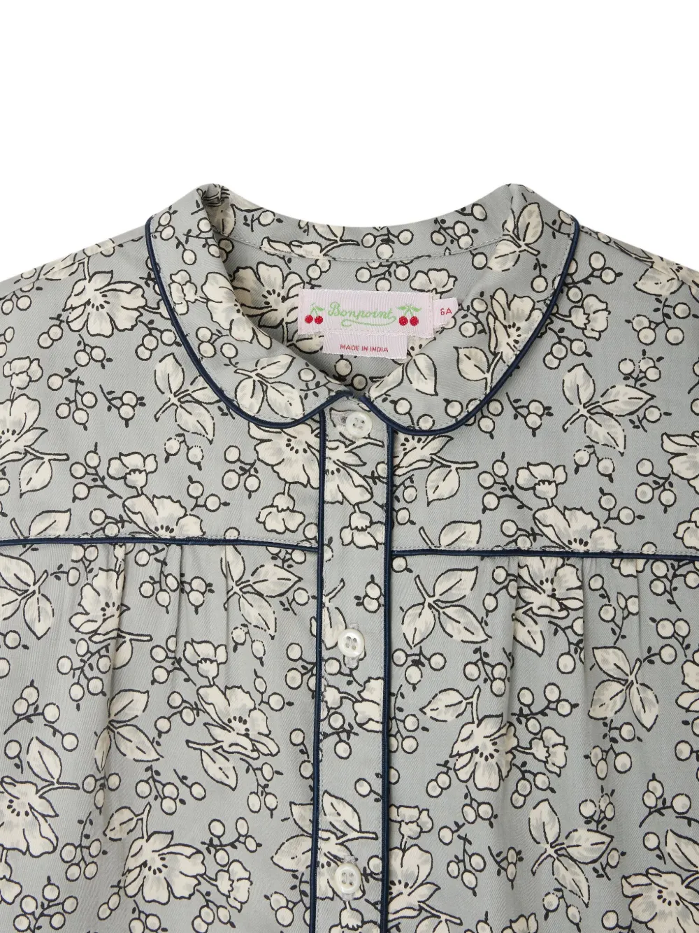 Bonpoint Josseline shirt met bloemenprint Grijs