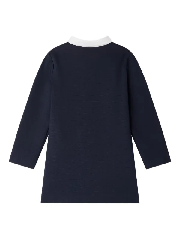 bonpoint ワンピース Bonpoint ポロネック ワンピース | ブルー | FARFETCH JP