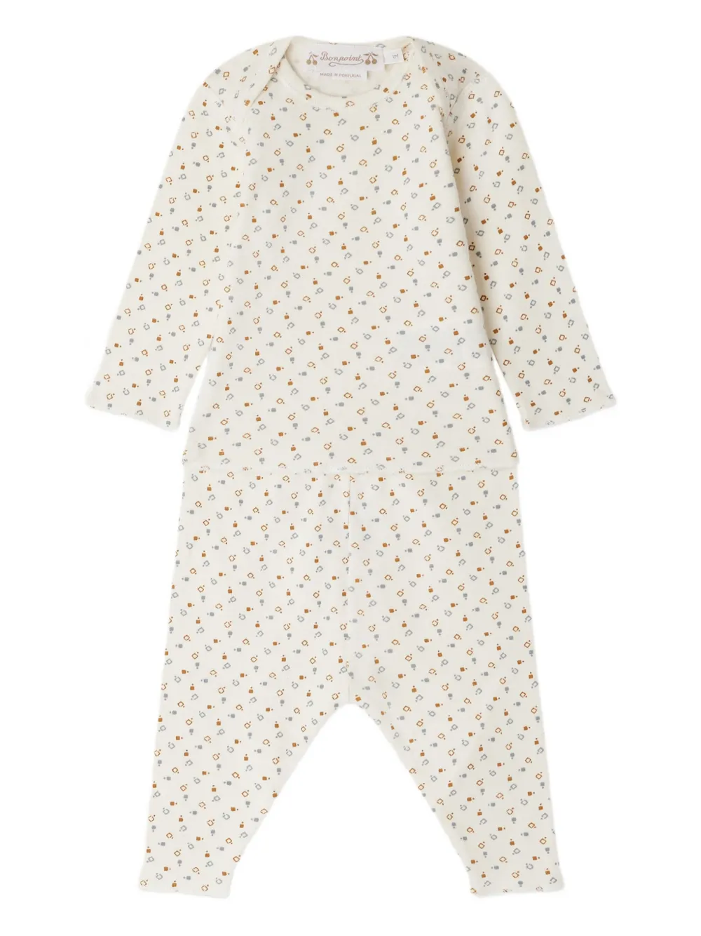 Bonpoint Timi floral-print pyjamas | Neutrals | Image 1