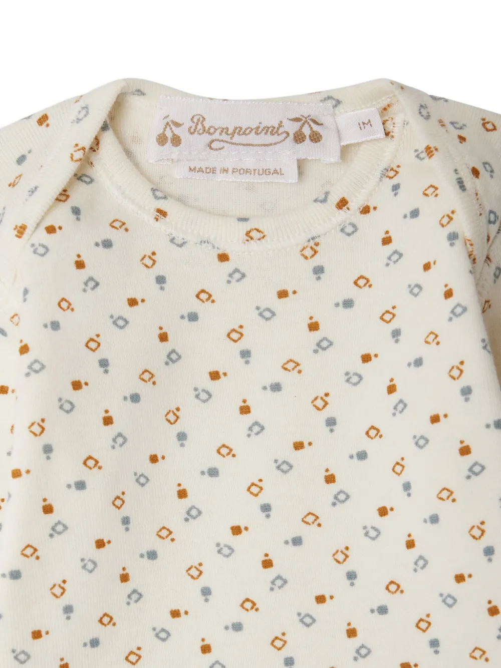 Bonpoint Timi pyjama met bloemenprint Beige