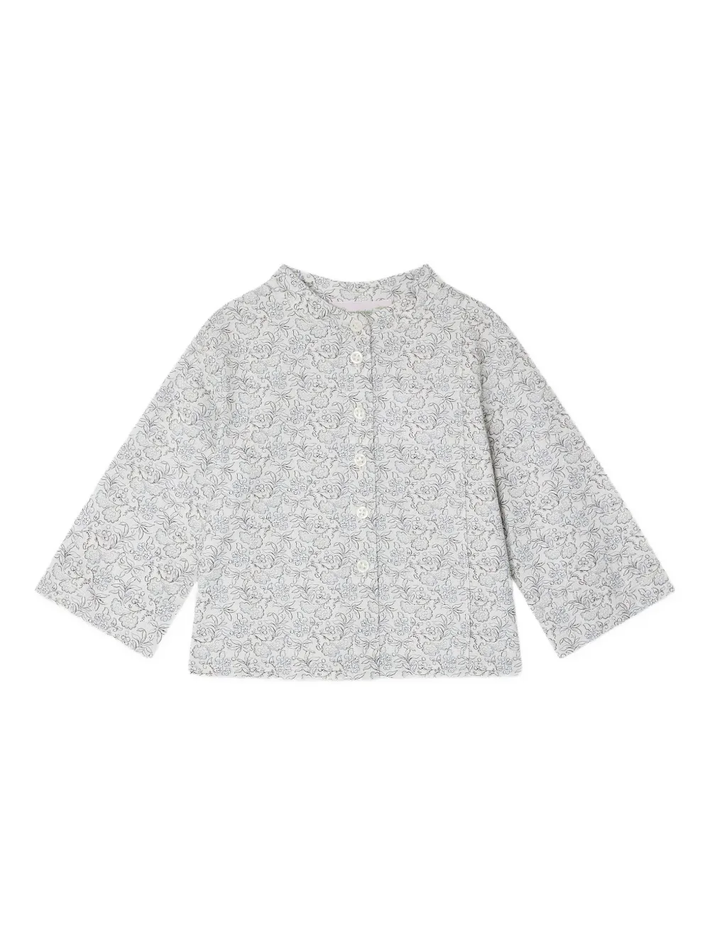 Bonpoint floral-print button shirt | Blue | Image 1