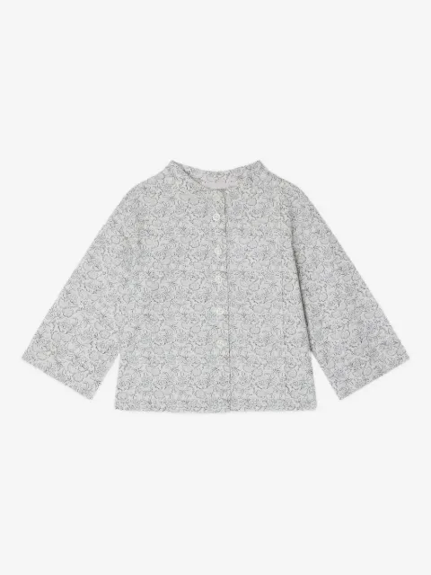 Bonpoint floral-print button shirt