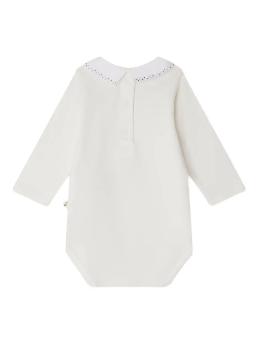 Bonpoint Romper met Peter Pan-kraag Wit