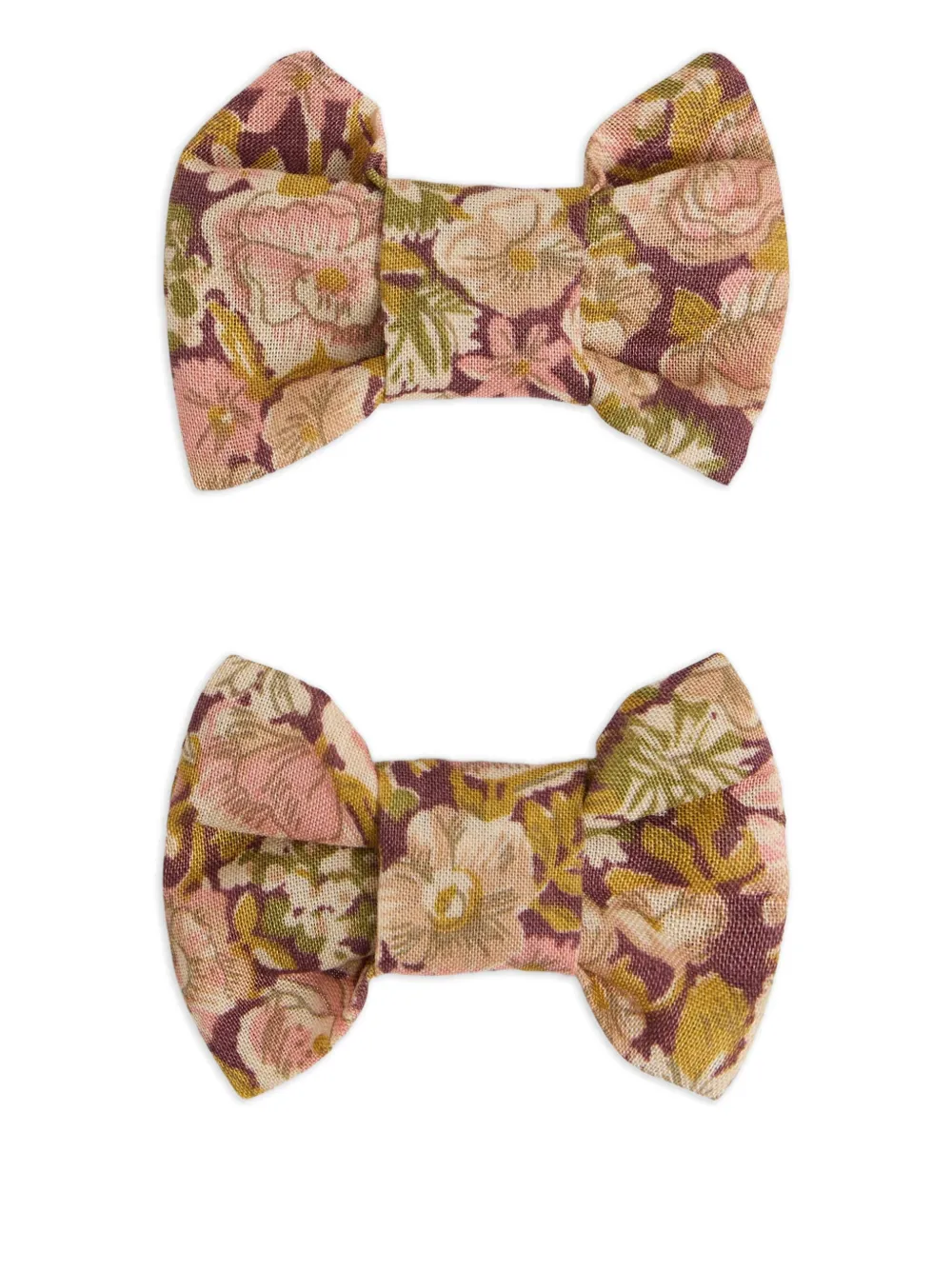Bonpoint floral-print bow hair clip (set of two) | Pink | Image 1
