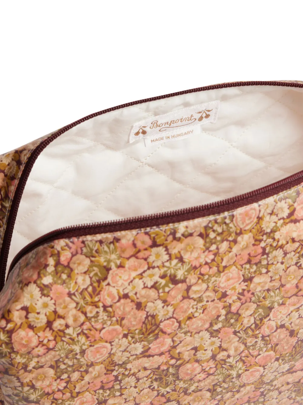 Bonpoint Katoenen buidel met GG-bloemenprint Roze