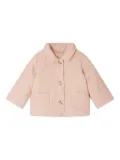 Bonpoint quilted geometric-shaped padded jacket - Pink