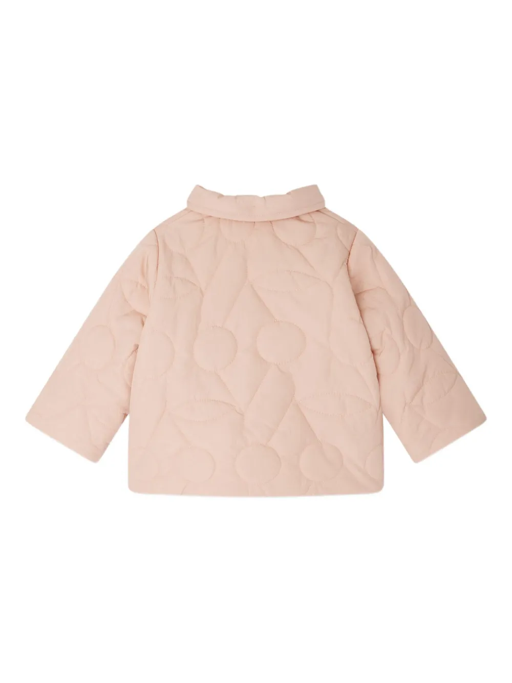 Bonpoint Gewatteerd jack met geometrische vorm Roze