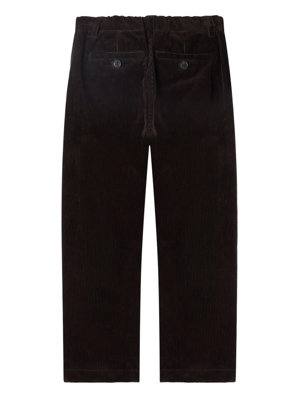 Bonpoint Ribfluwelen broek met zak Bruin