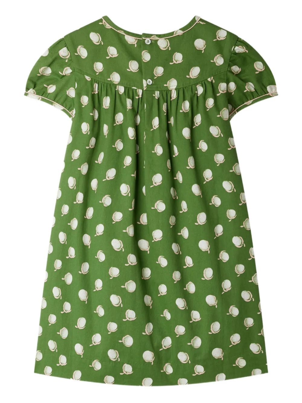 Bonpoint graphic-print cotton dress Groen