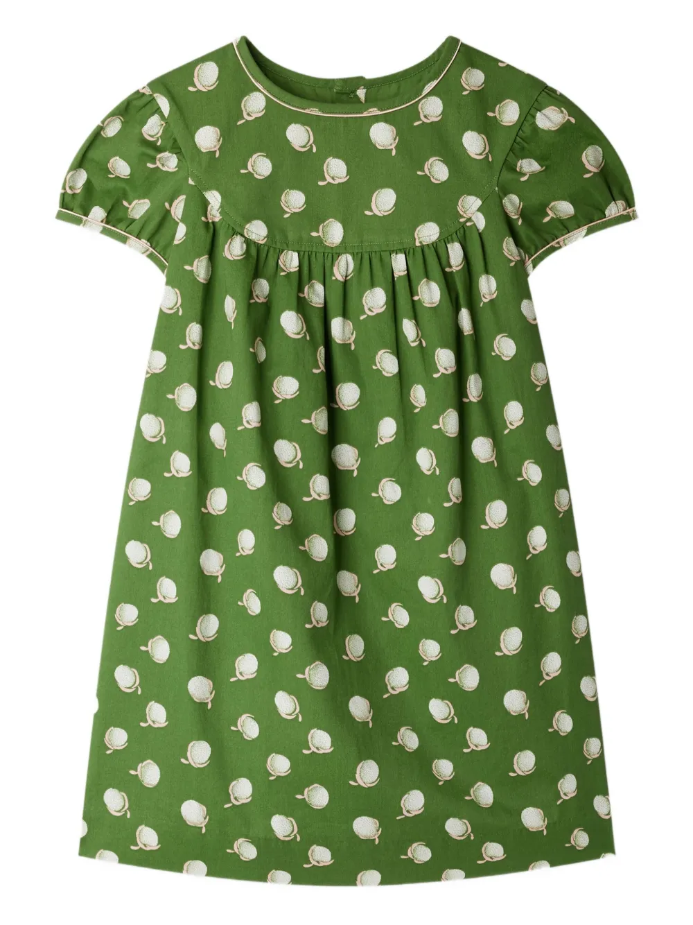 Bonpoint graphic-print cotton dress Groen