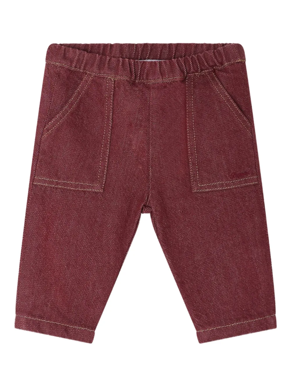 Bonpoint Thursday broek met elastische taille en opgestikte zak Rood