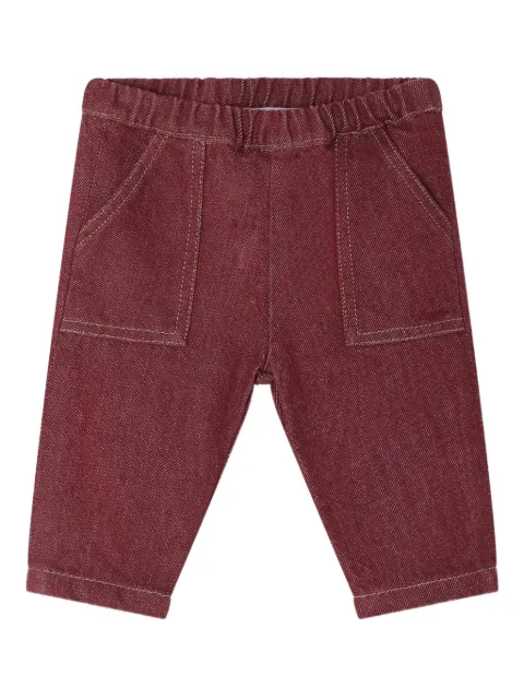 Bonpoint Thursday elastic-waist patch-pocket trousers