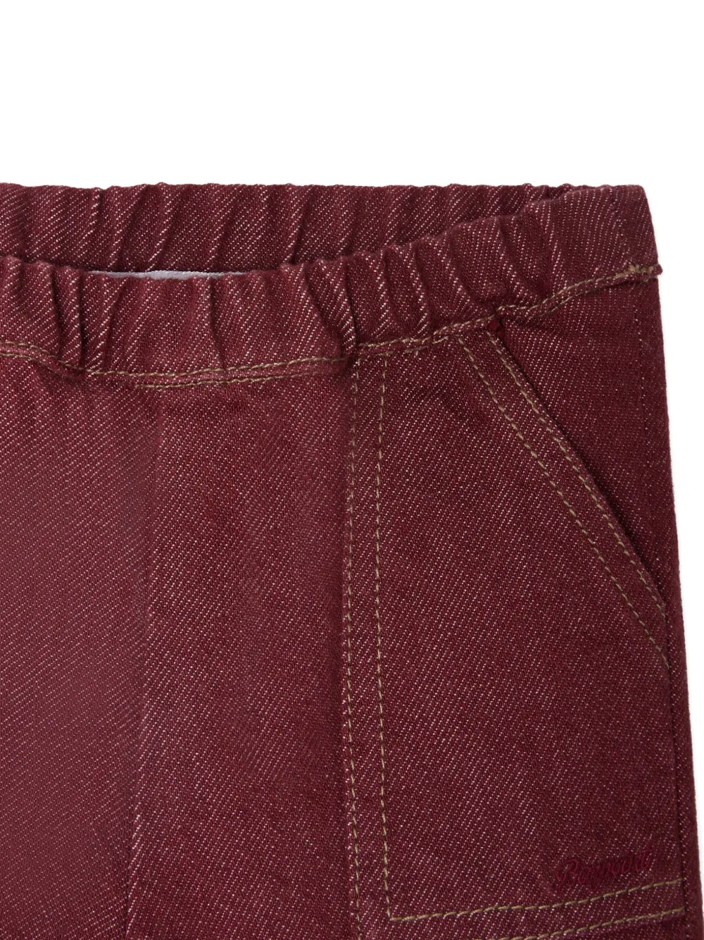 Bonpoint Thursday broek met elastische taille en opgestikte zak Rood