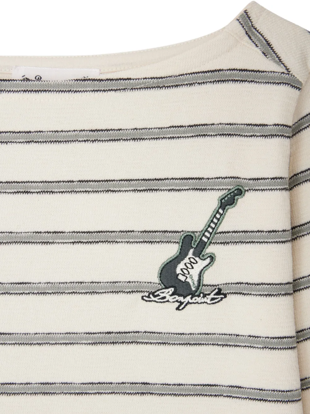Bonpoint Baudelaire gestreept T-shirt Beige