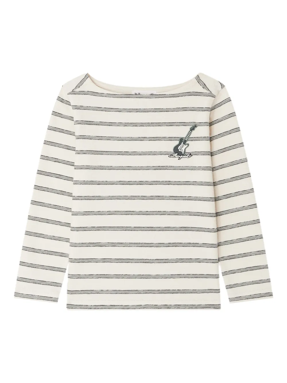 Bonpoint Baudelaire gestreept T-shirt Beige