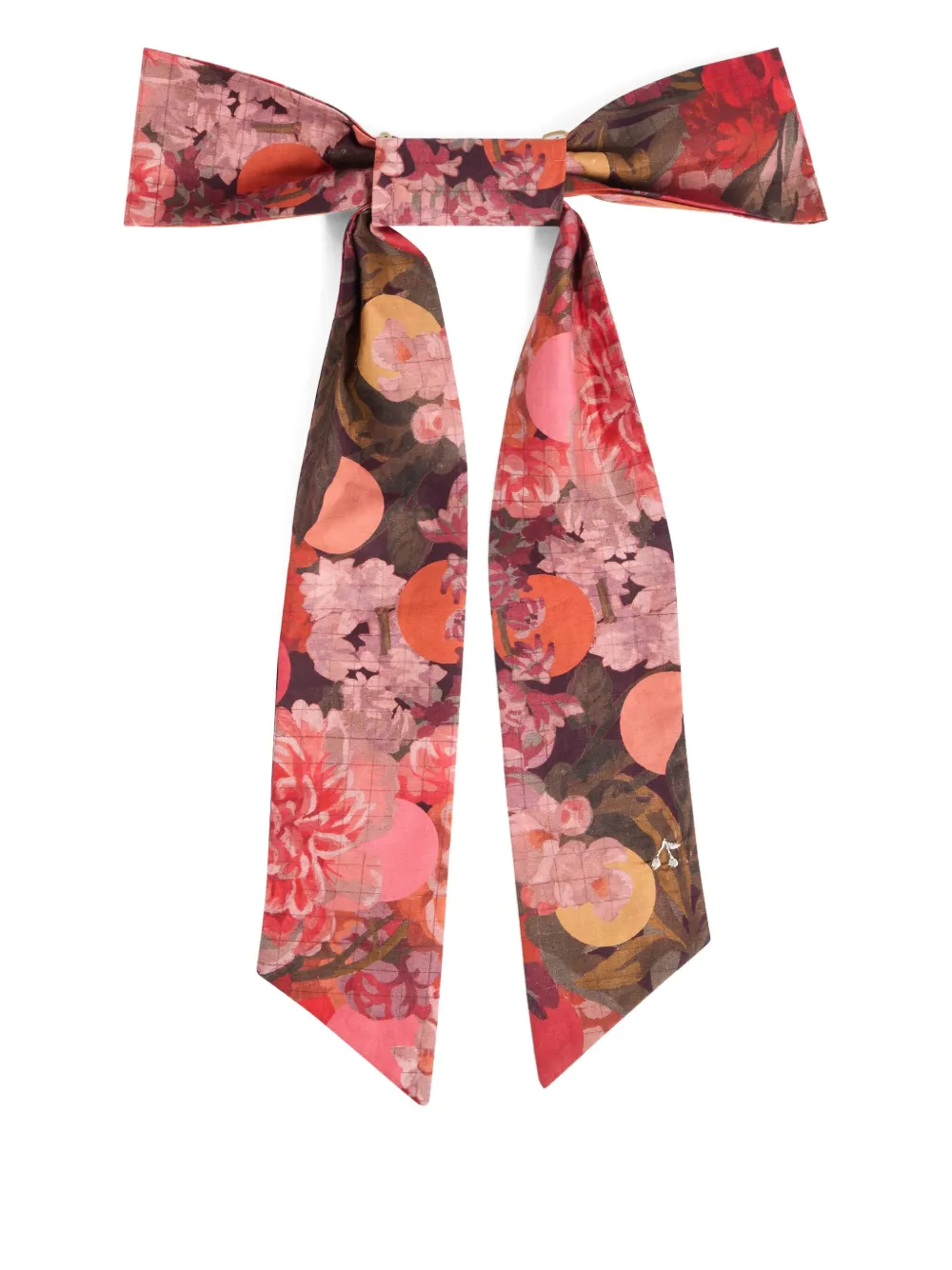 Bonpoint Domina floral-print bow hair accessory | Pink | Image 1