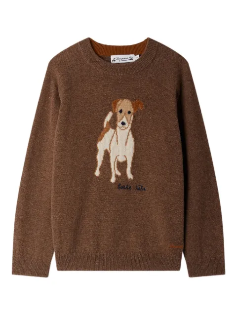 Bonpoint Berlioz dog-jacquard jumper