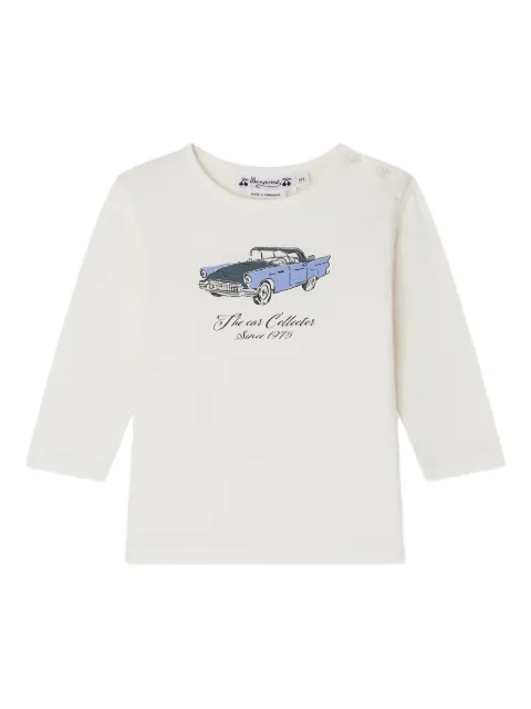 Bonpoint car-print long-sleeve T-shirt
