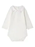 Bonpoint embroidered-collar body - White