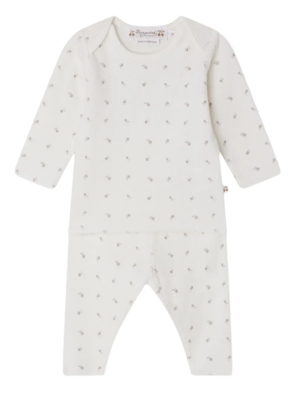 Bonpoint floral-print trouser set | White | Image 1
