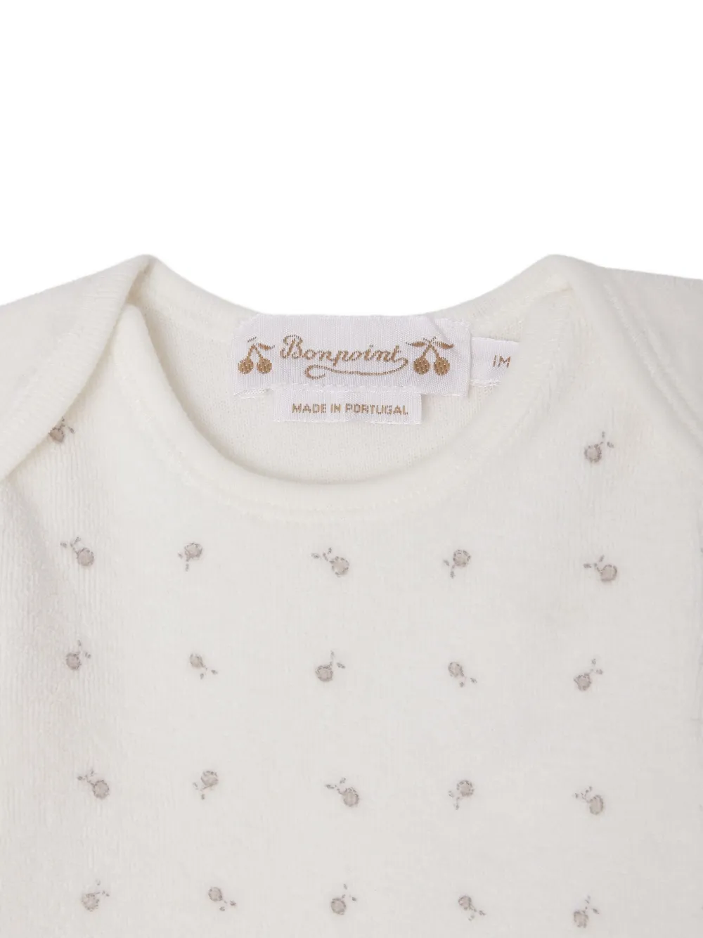Bonpoint T-shirt en legging met bloemenprint Wit