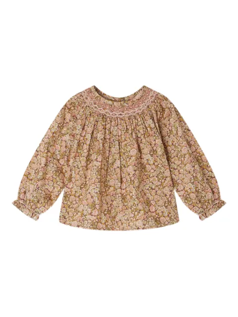 Bonpoint smocked floral shirt