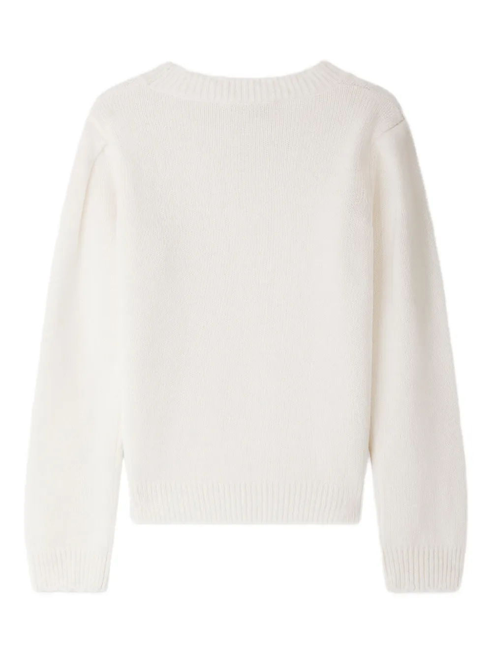 Bonpoint Sweater verfraaid met kristallen en lange mouwen Wit