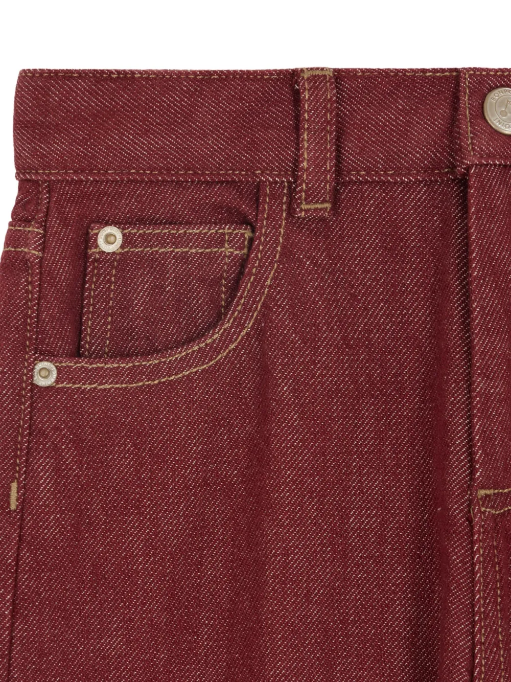 Bonpoint Broek met vijf zakken Rood