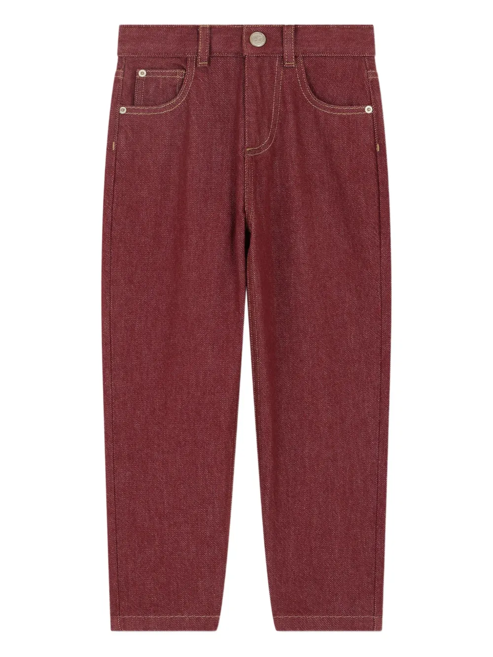 Bonpoint Broek met vijf zakken Rood