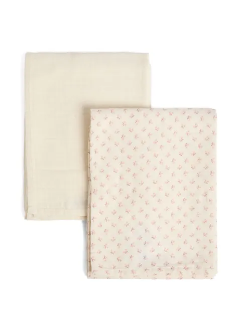 Bonpoint floral print blankets (pack of two)