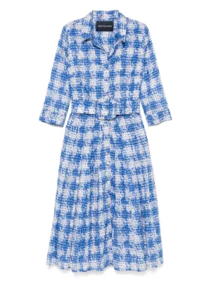 ワンピース SAMANTHA SUNG SS25 Dresses (ASTER ABELIA WHITE BLUE) Samantha Sung Aster Midi Dress In White | ModeSens