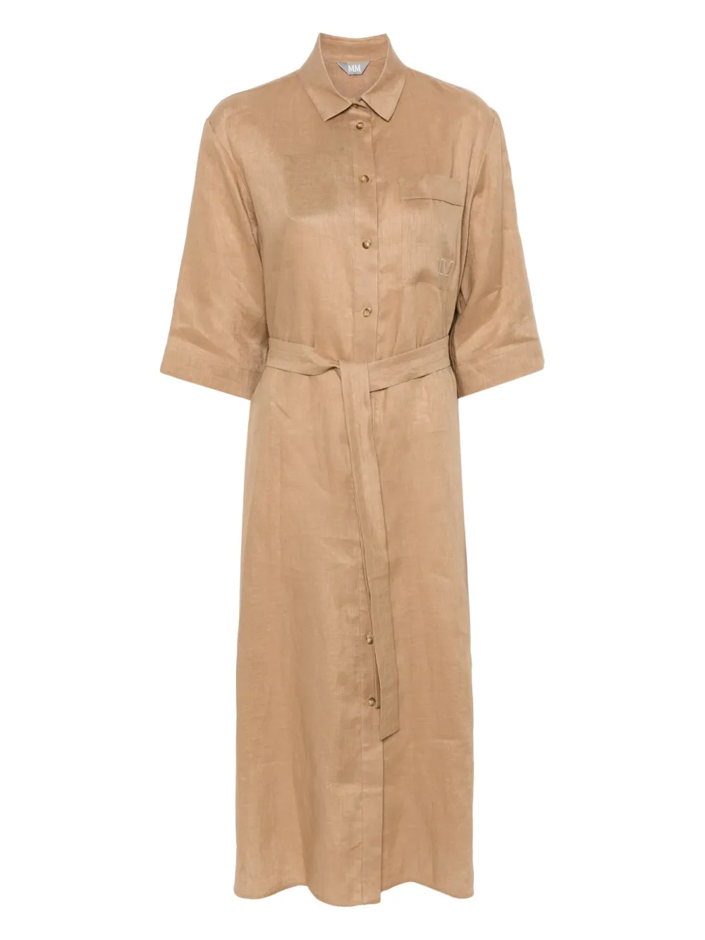 Max Mara Salute midi-jurk Bruin