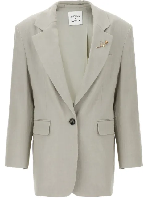 Marella x Emily Ratajkowski single-breasted blazer 