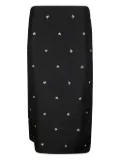 Rier cotton midi skirt - Black