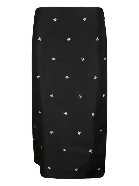 Rier cotton midi skirt