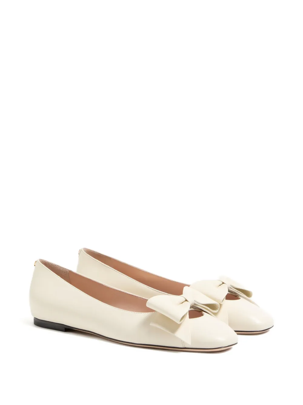 Valentino Garavani BOWOW KIDSKIN BALLERINA - Beige