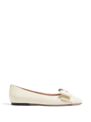 Ferragamo Viva Ballerina Shoes | White | FARFETCH