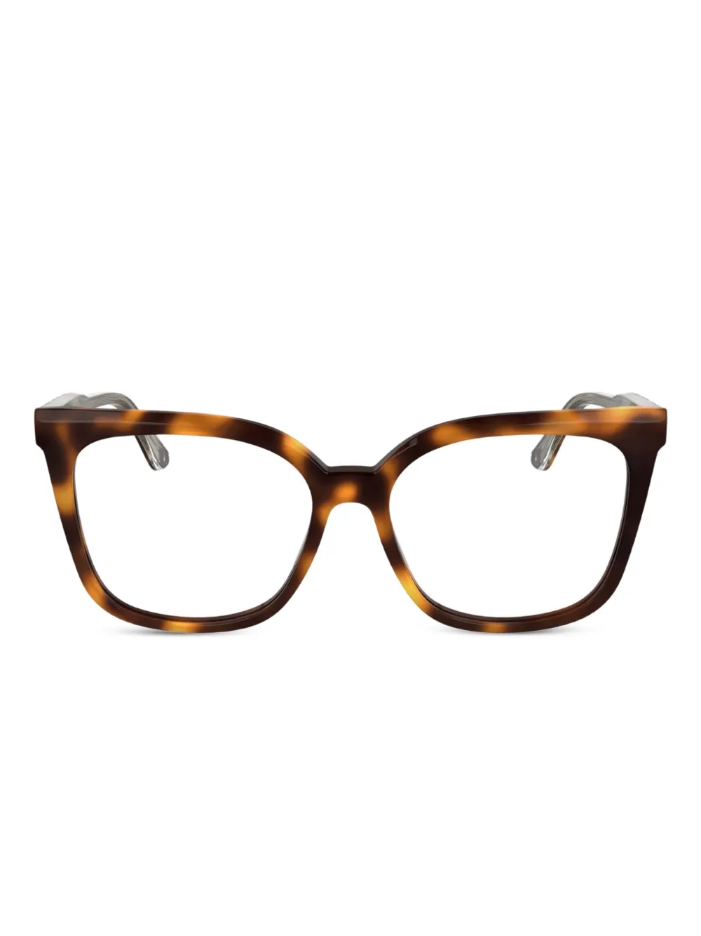 Calvin Klein Brille mit eckigem Gestell - Braun