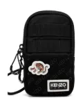 Kenzo Jungle tiger-appliqué phone holder - Black