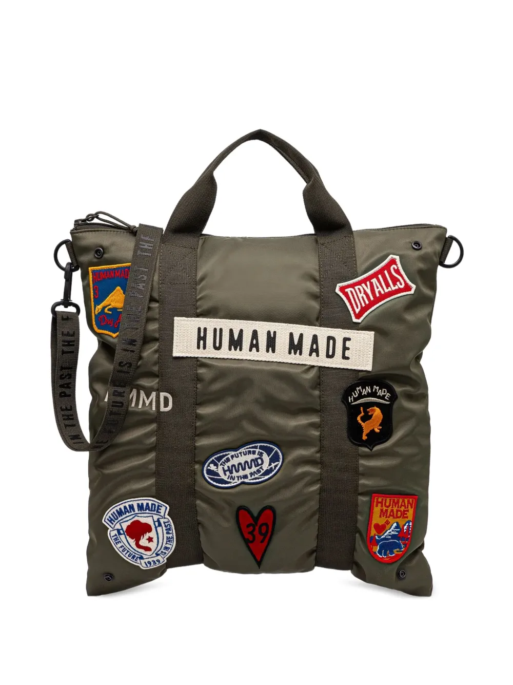 Human Made patch tote bag | Green | Image 1