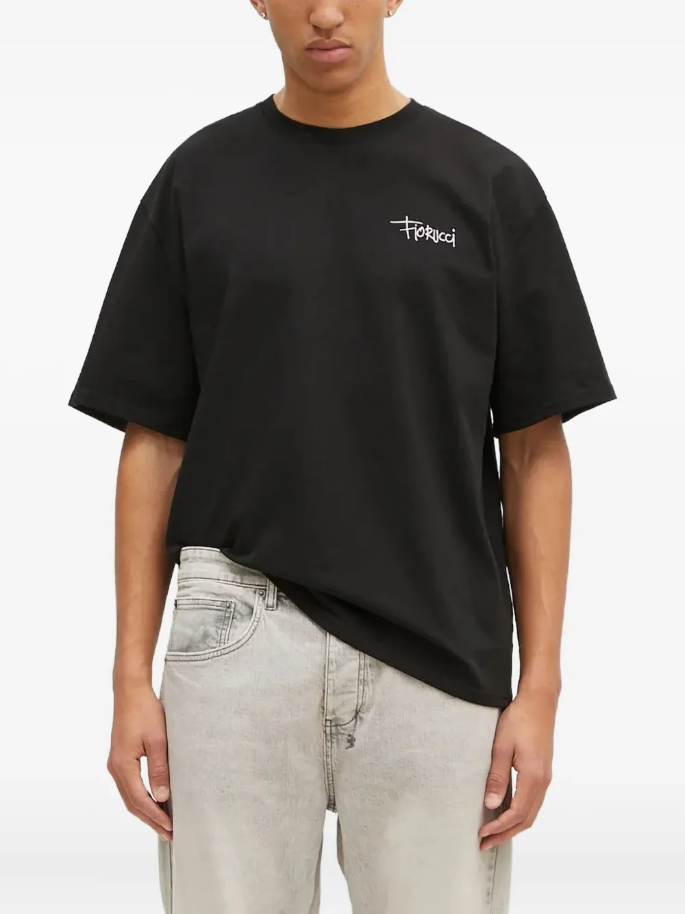 Fiorucci slogan-print T-shirt | Black | Image 1