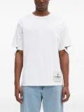 Fiorucci distressed-hem logo-patch T-shirt - White