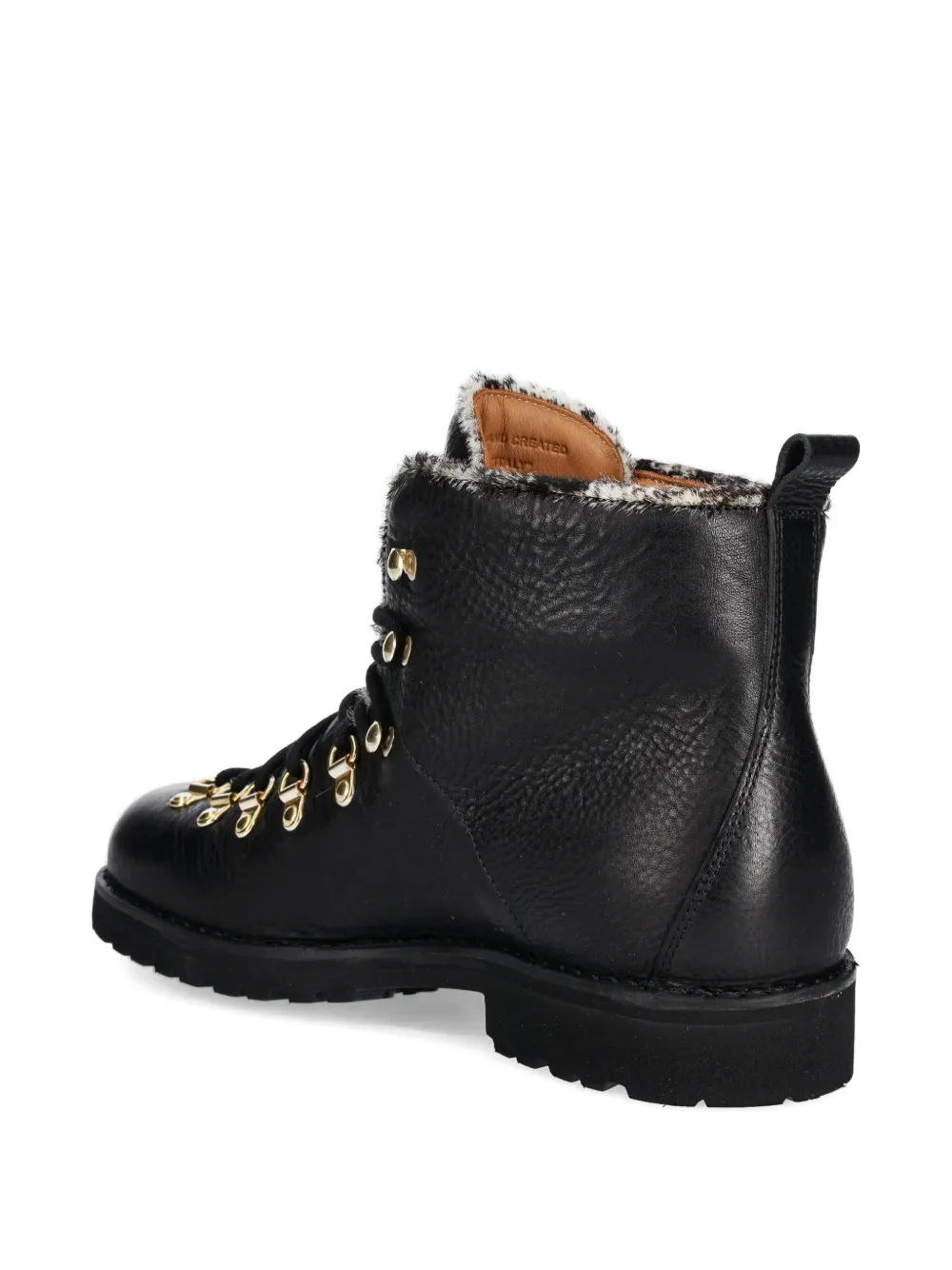 Fracap enkellaarzen met veters Zwart