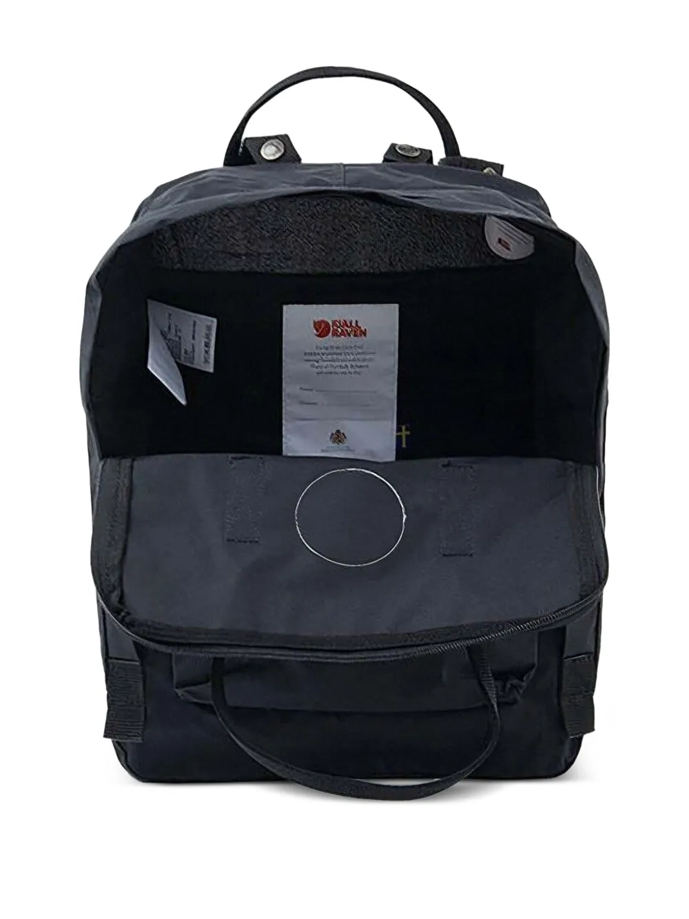  Fjällräven Kånken Logo Backpack - Black 