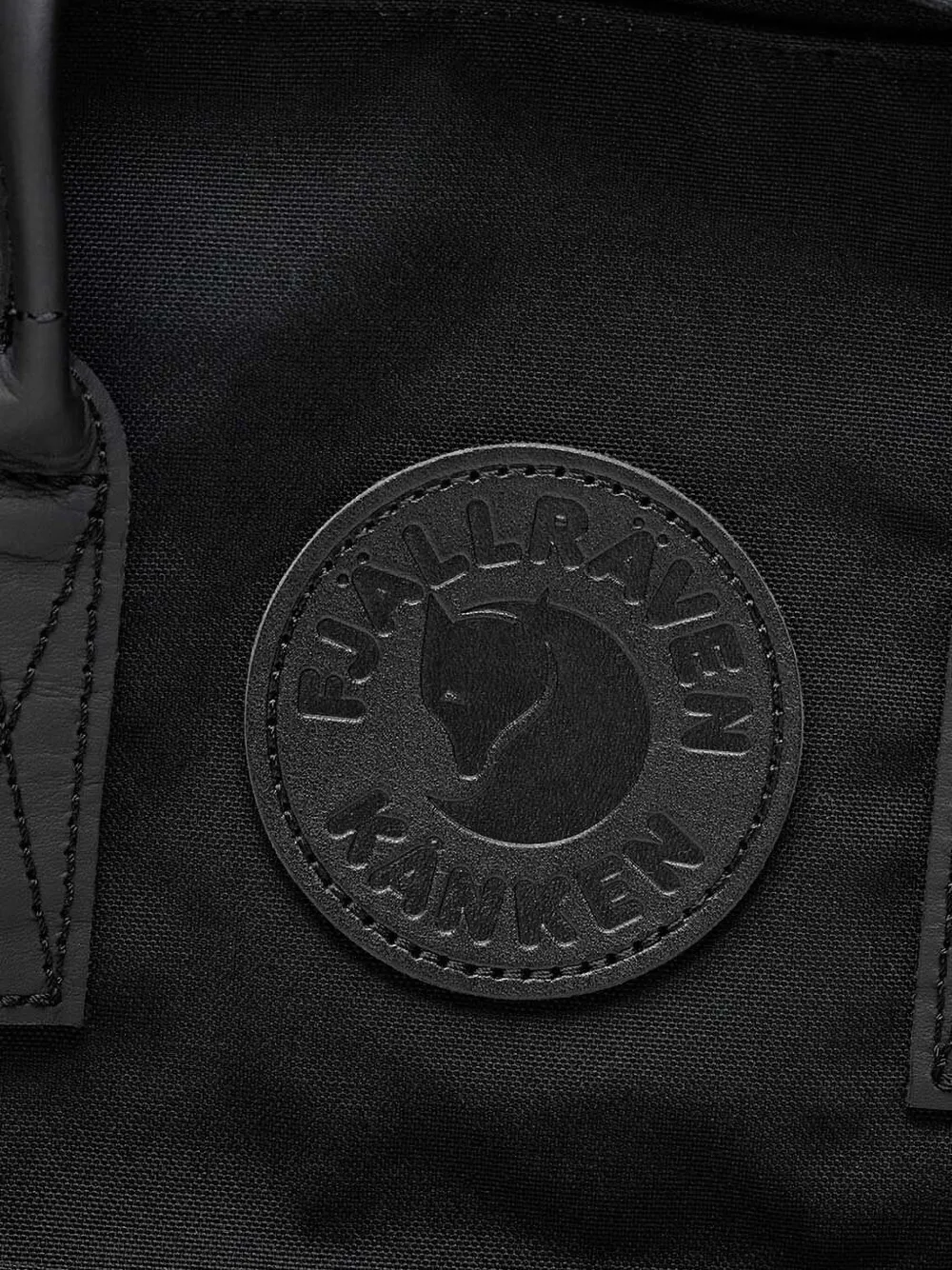 Fjall Raven Leather-handles Backpack In Black