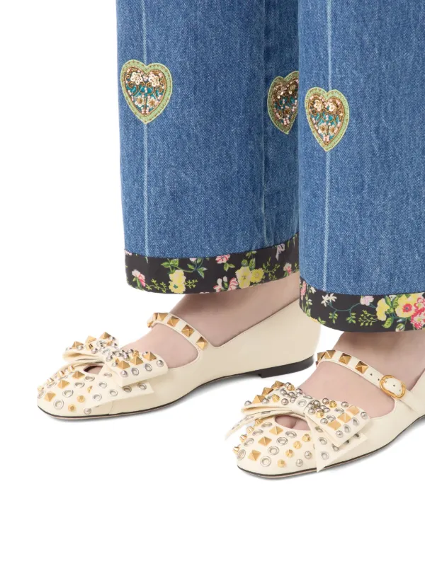 Valentino Garavani バウワウ スタッズ フラットシューズ