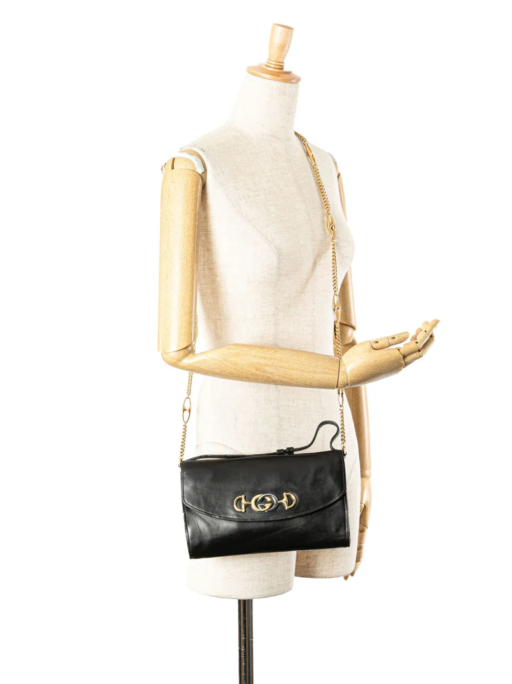 Gucci Pre-Owned Borsa a tracolla Zumi piccola in pelle 2000-2015 | Image 7