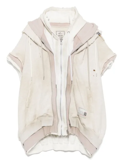 Maison MIHARA YASUHIRO layered zip-up hoodie