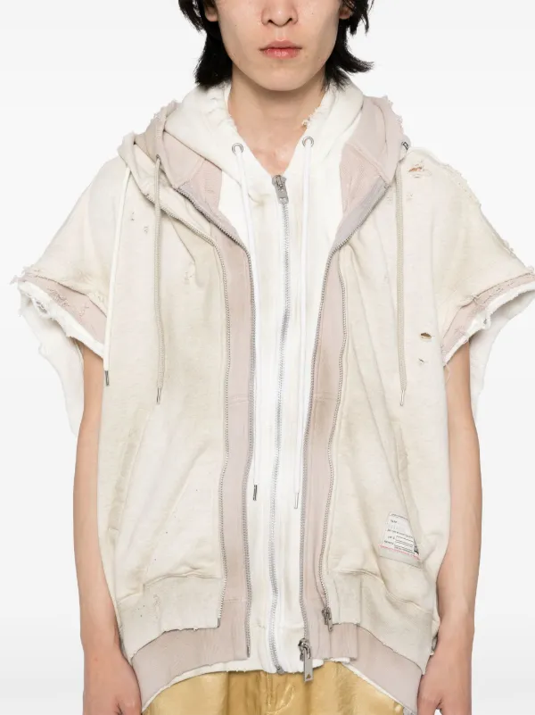 国内発送☆MIHARA YASUHIRO☆Triple Layered Zip-up Hoodie/WH MAISON MIHARA YASUHIRO - Triple Layered Zip Hoodie — SUPERMRKT