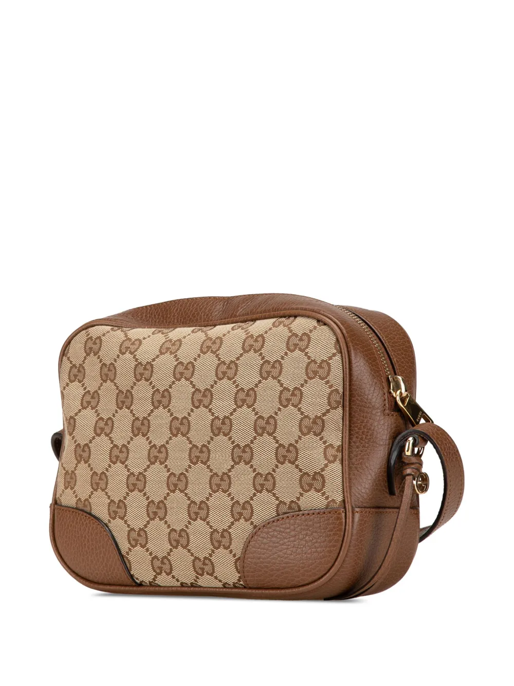 Pre-owned Gucci 2000-2015 Gg Canvas Bree Crossbody Bag In 褐色